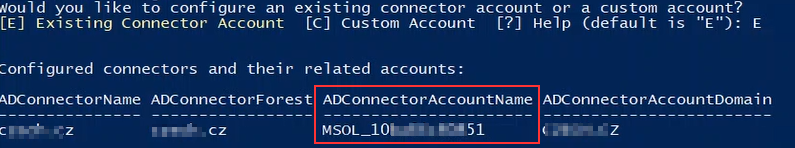 Microsoft Entra Connect - configured connectors